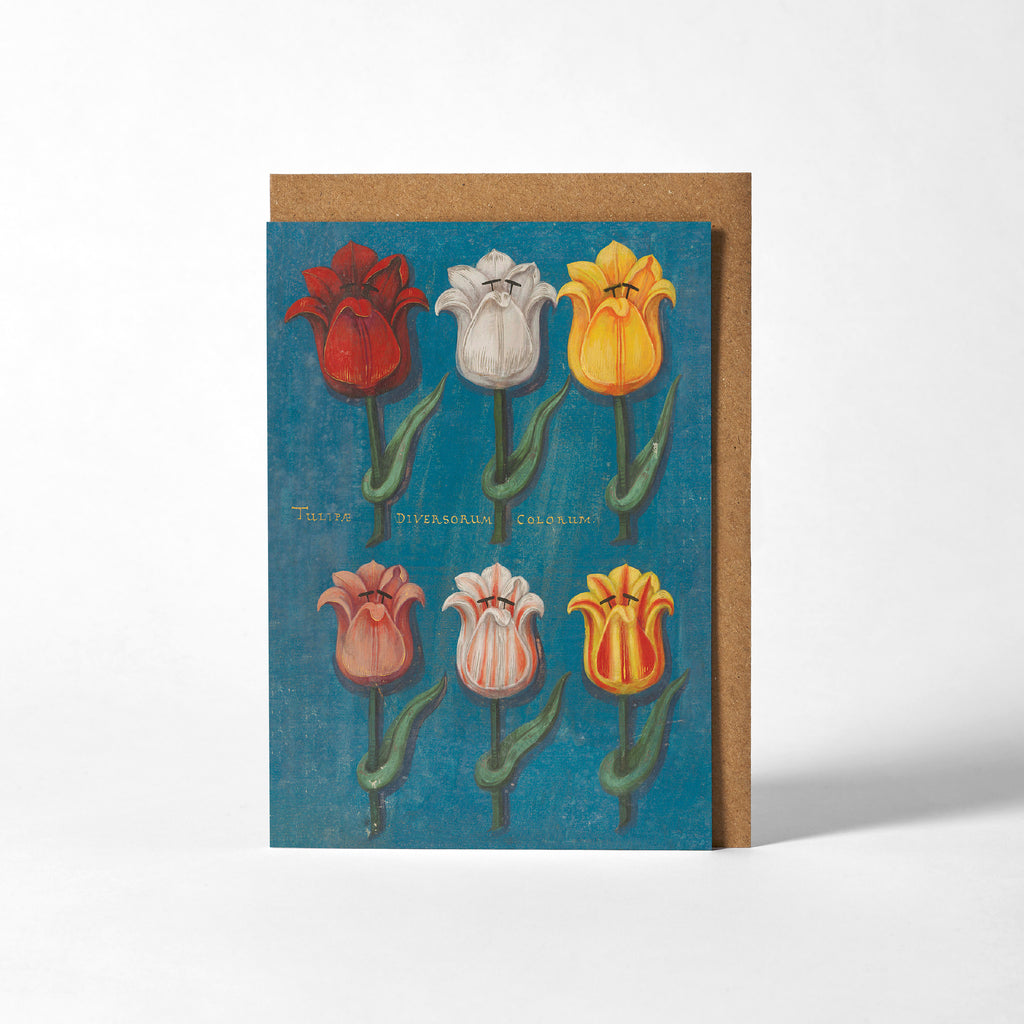 Greetings Card - Blue Festival of Flowers – Roomytown UK