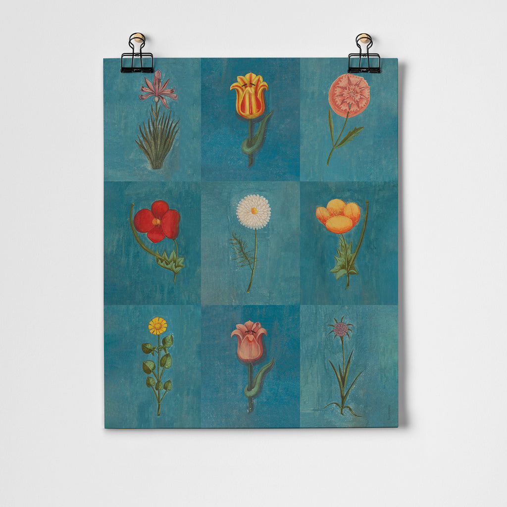 Blue Festival of Flowers Fine Art Print – Roomytown UK