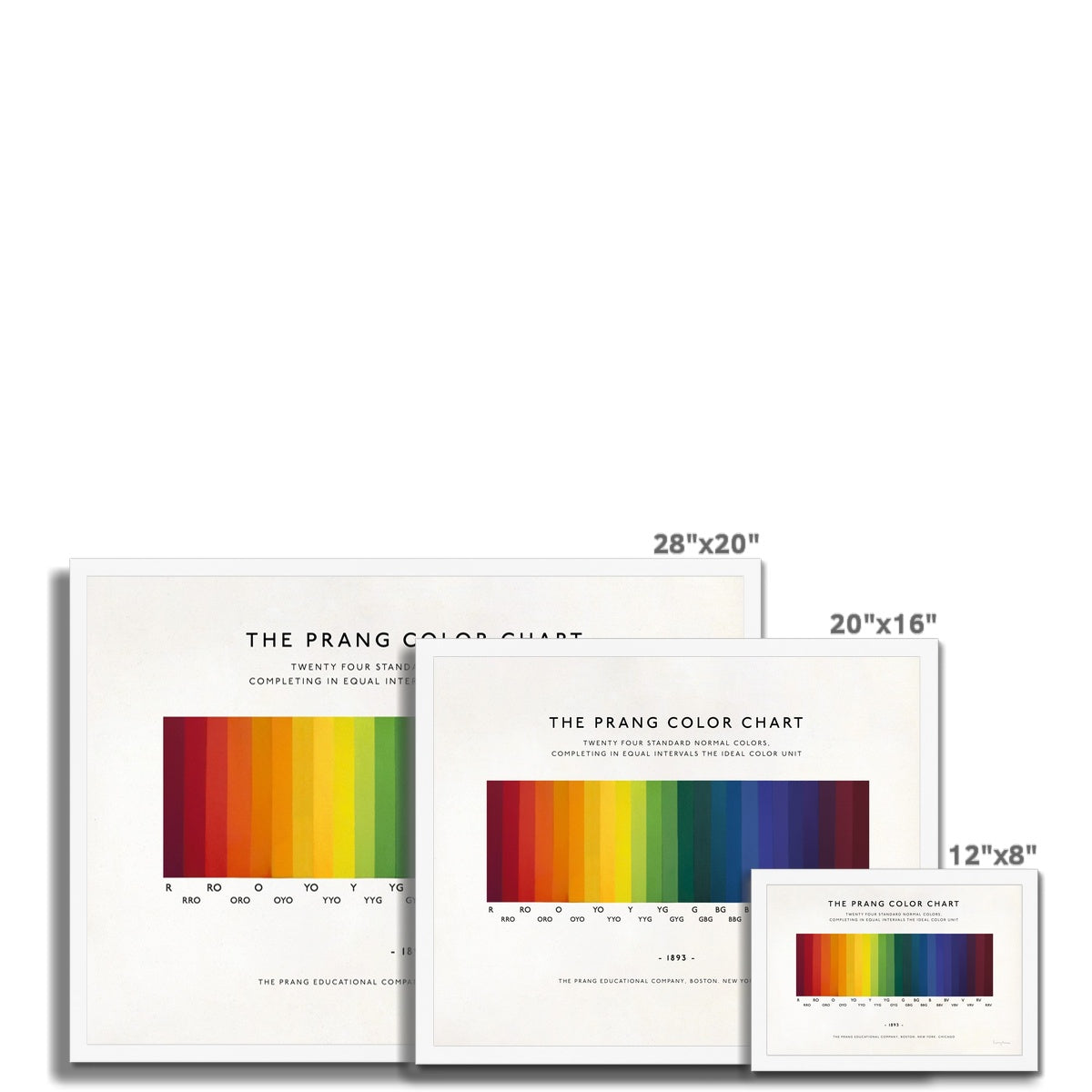 The Prang Color Chart  Fine Art Print