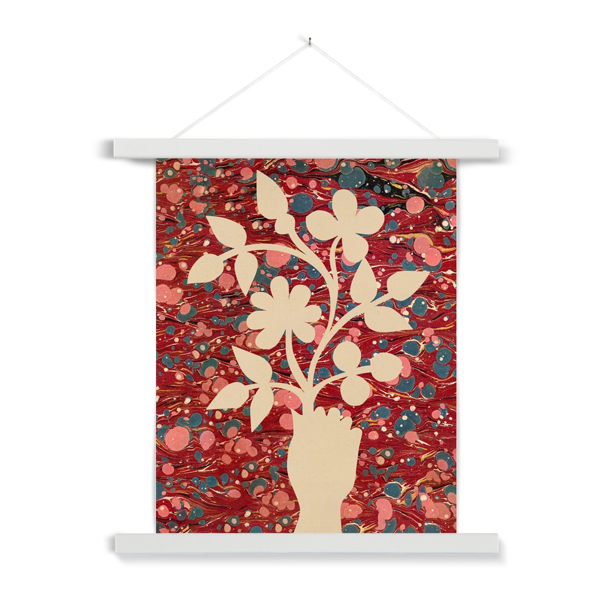 Flower Posy Fine Art Print with Hanger