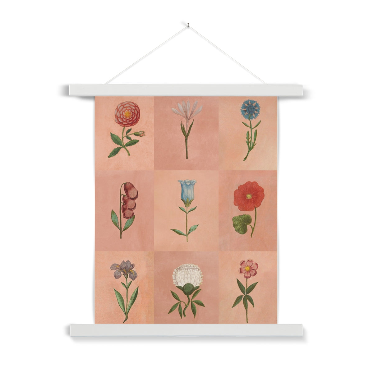 Pink Festival of Flowers Fine Art Print with Hanger