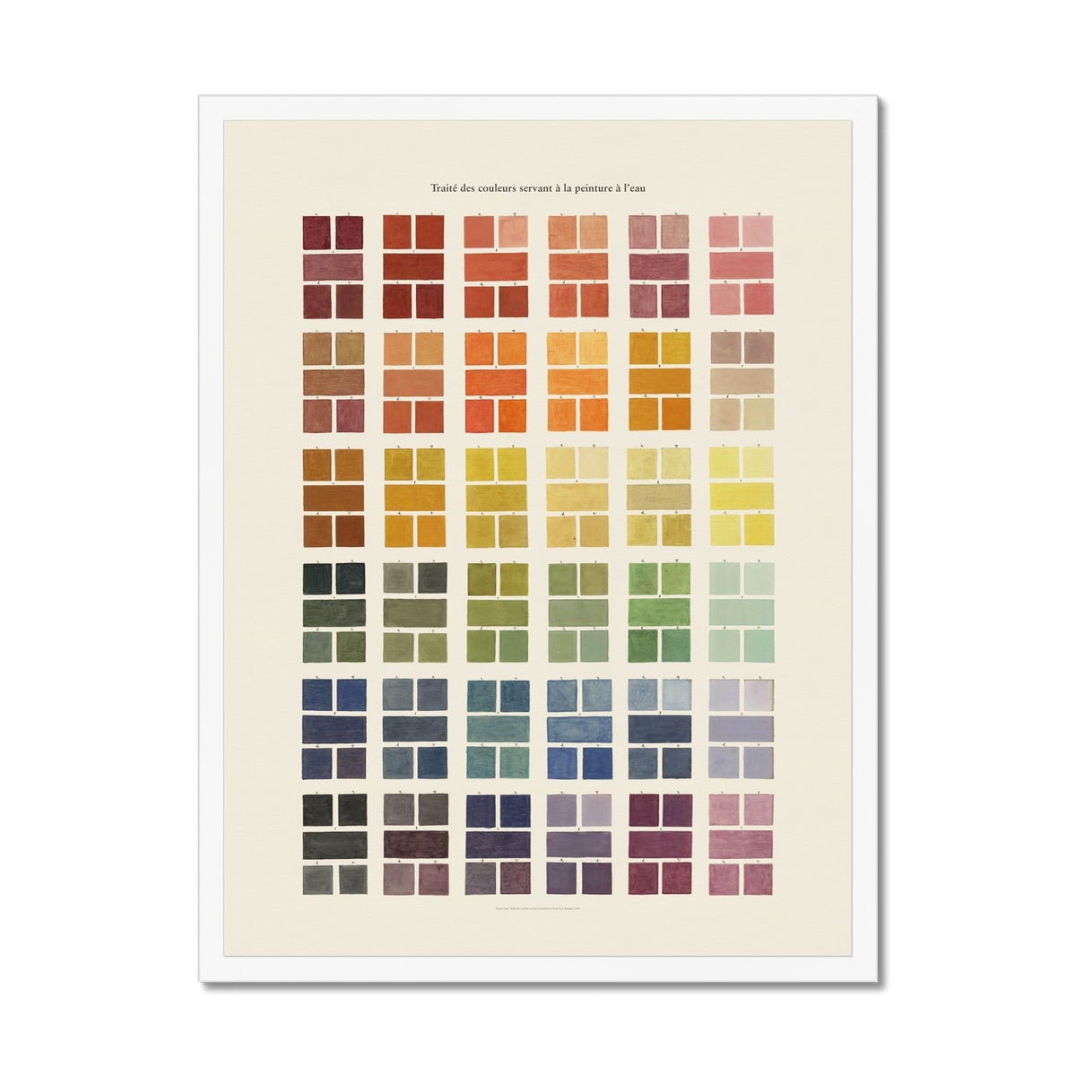 Watercolour Swatches  Fine Art Print