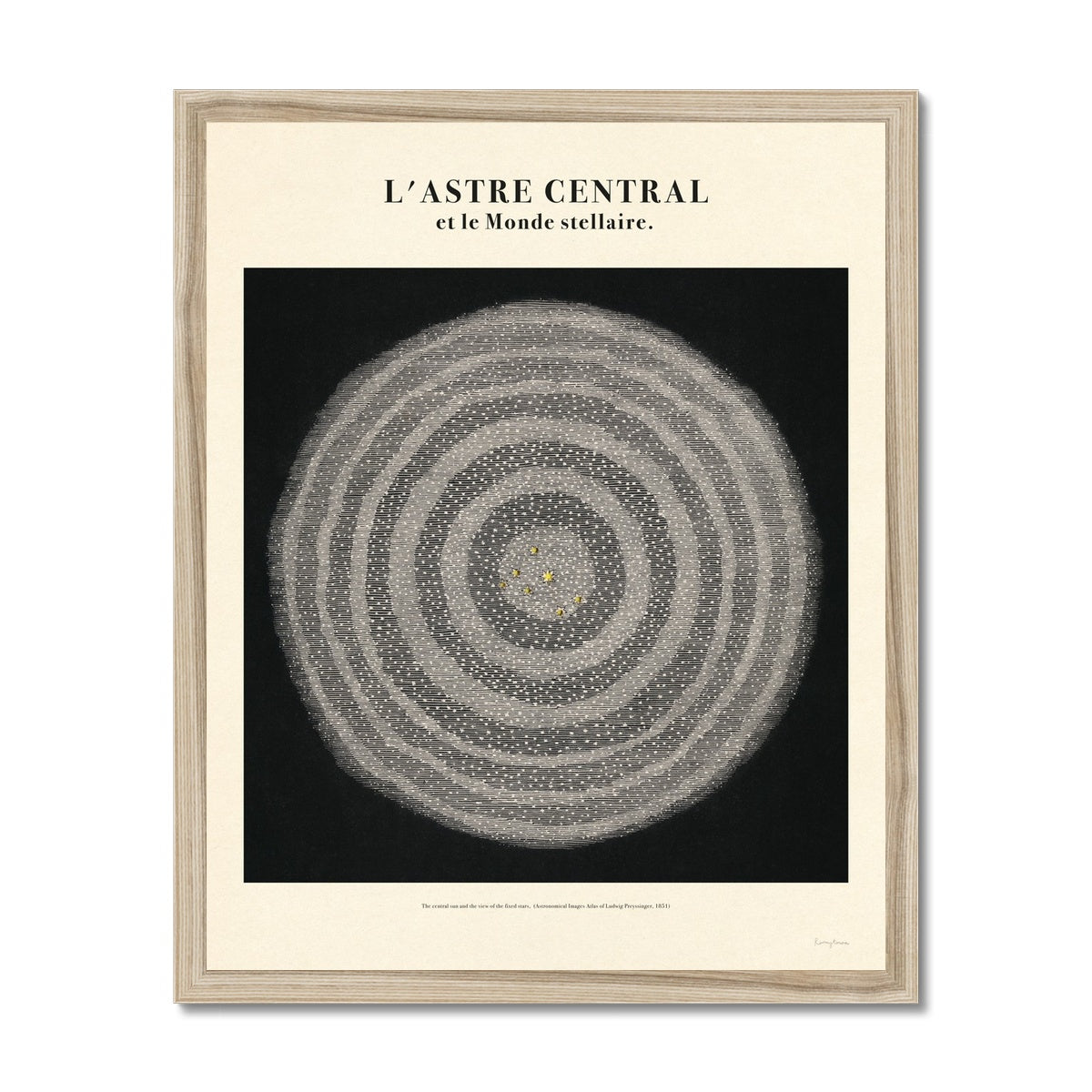 L’astre Central Et Le Monde Stellaire  Fine Art Print