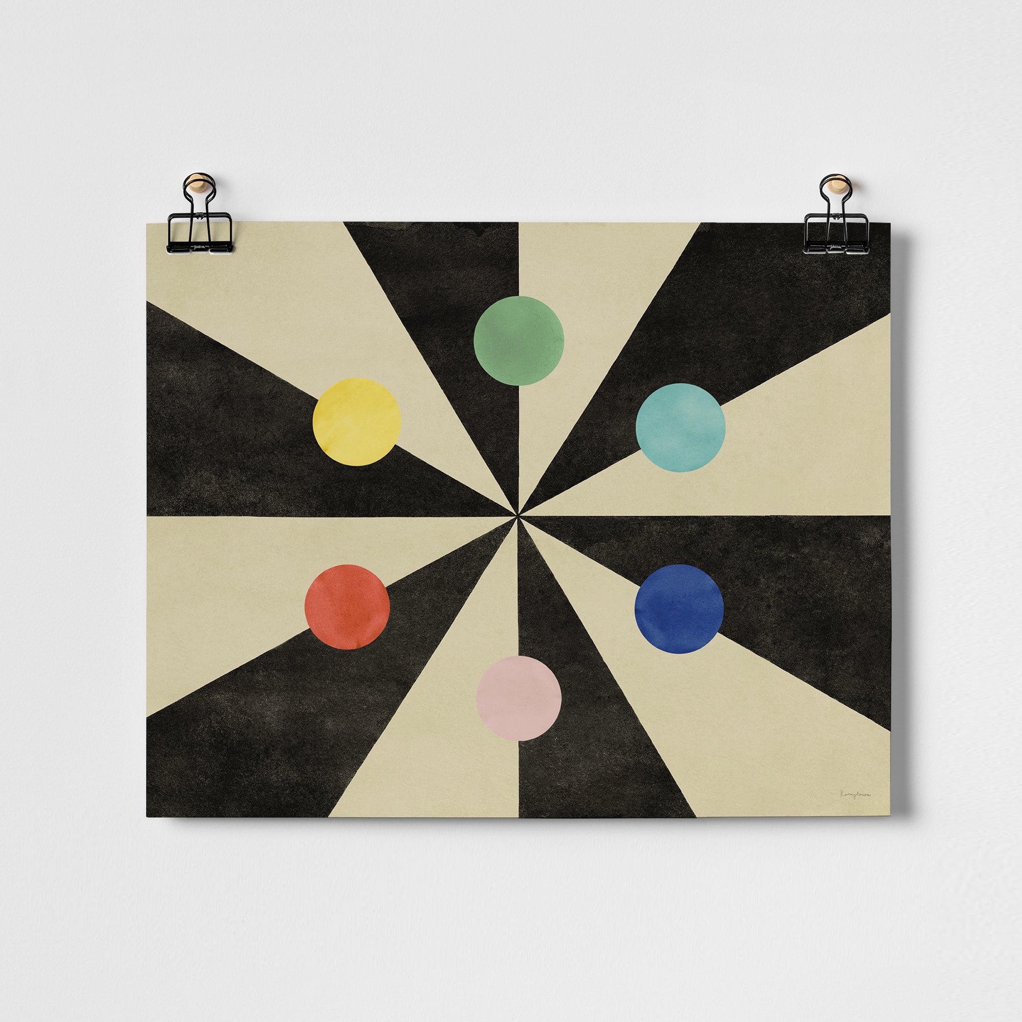 Benson's Colour Hexagon Fine Art Print