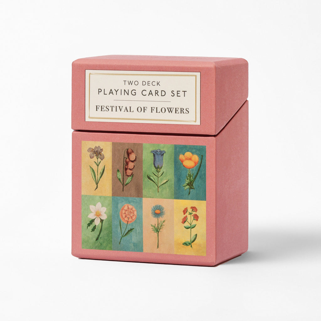 Playing Cards - Set of Two Decks - Festival of Flowers – Roomytown UK