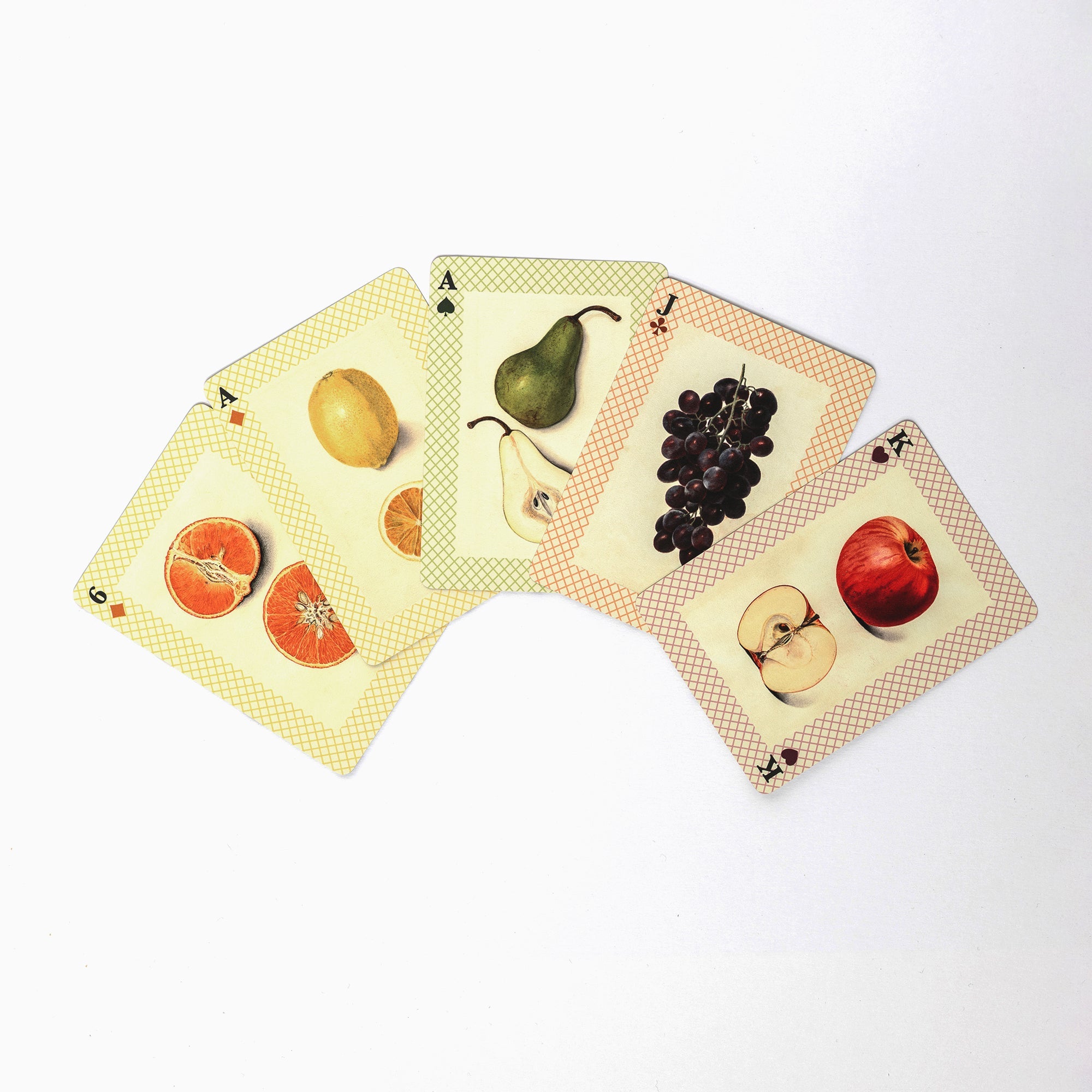 Watercolour Fruits Single Playing Card Deck