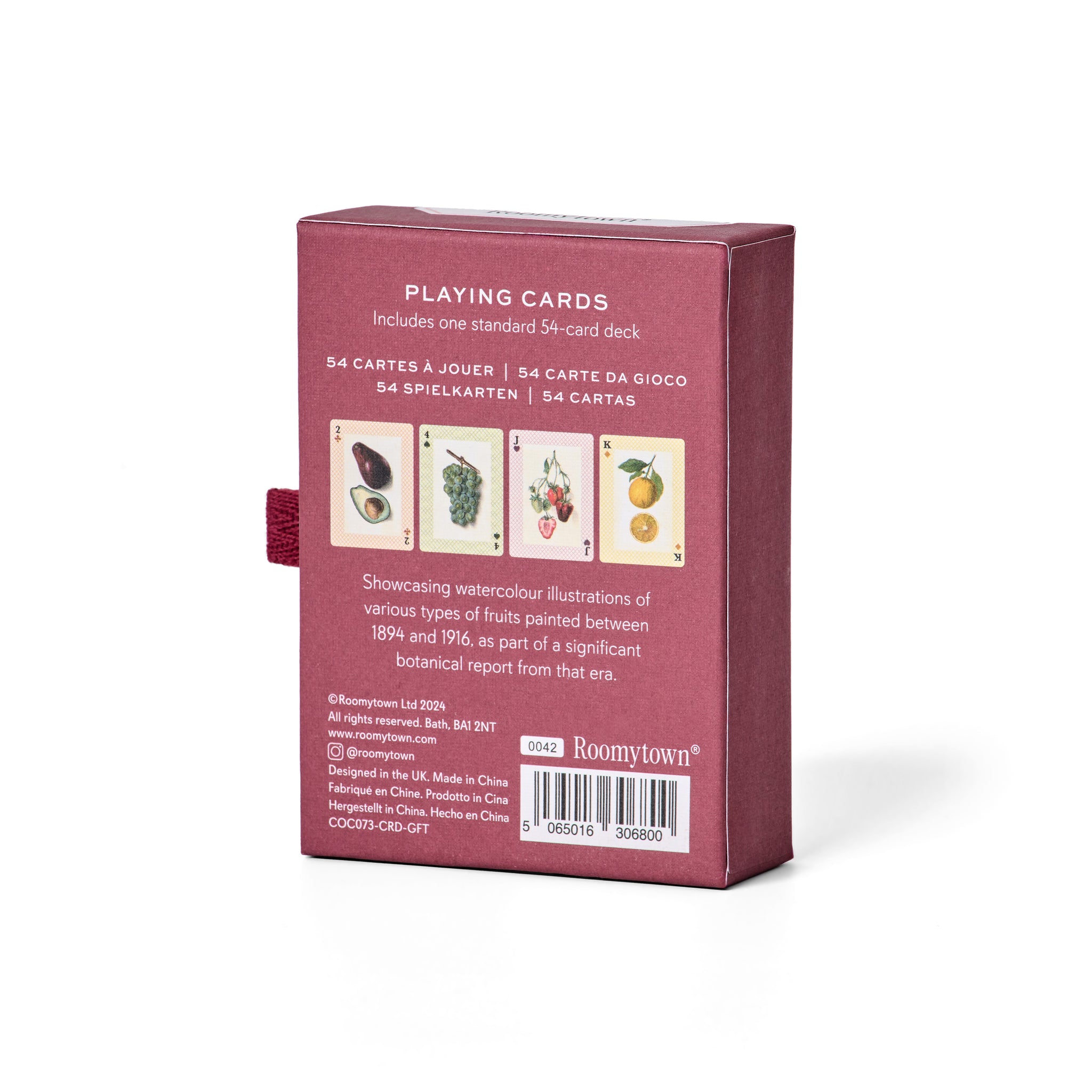 Watercolour Fruits Single Playing Card Deck – Roomytown UK