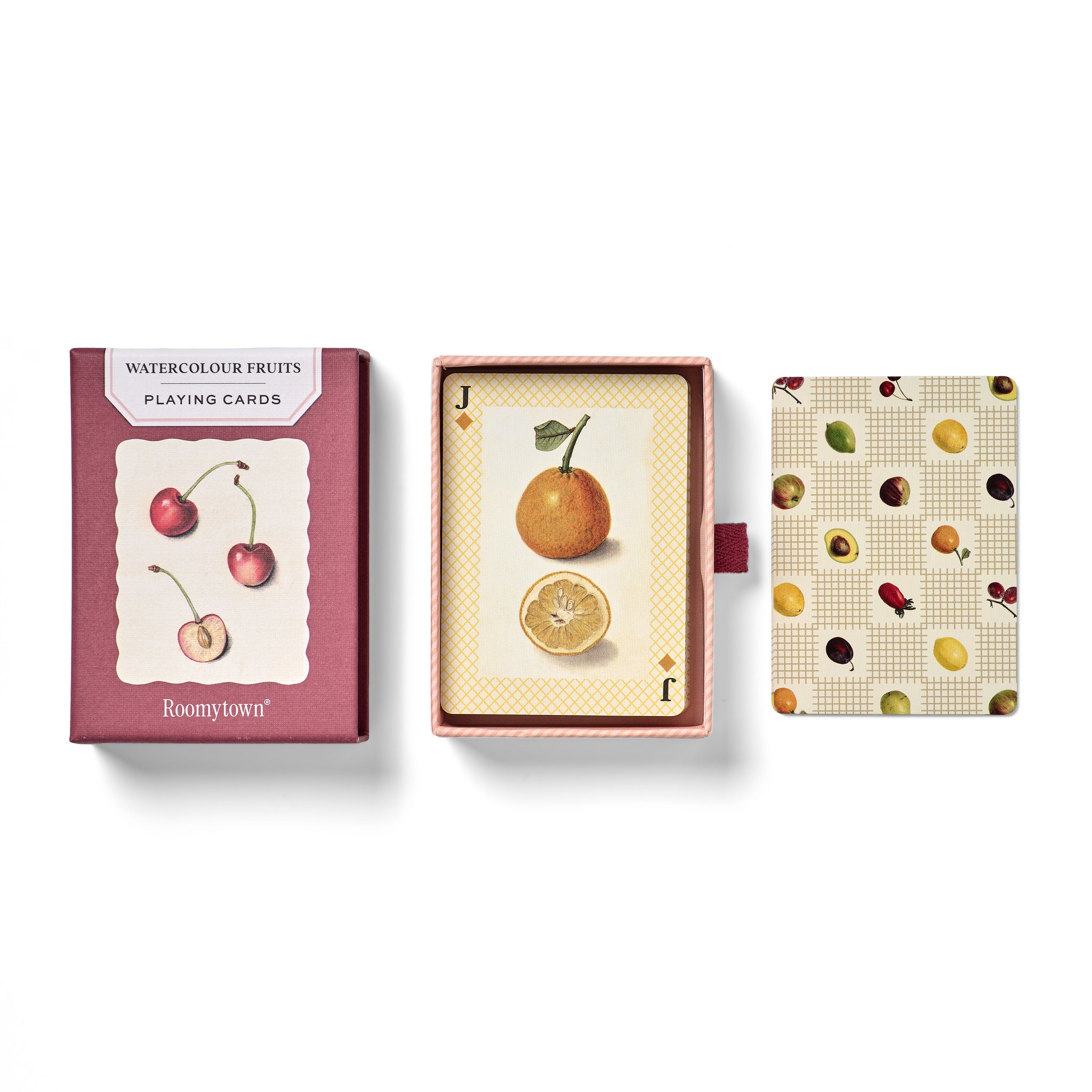 Watercolour Fruits Single Playing Card Deck – Roomytown UK