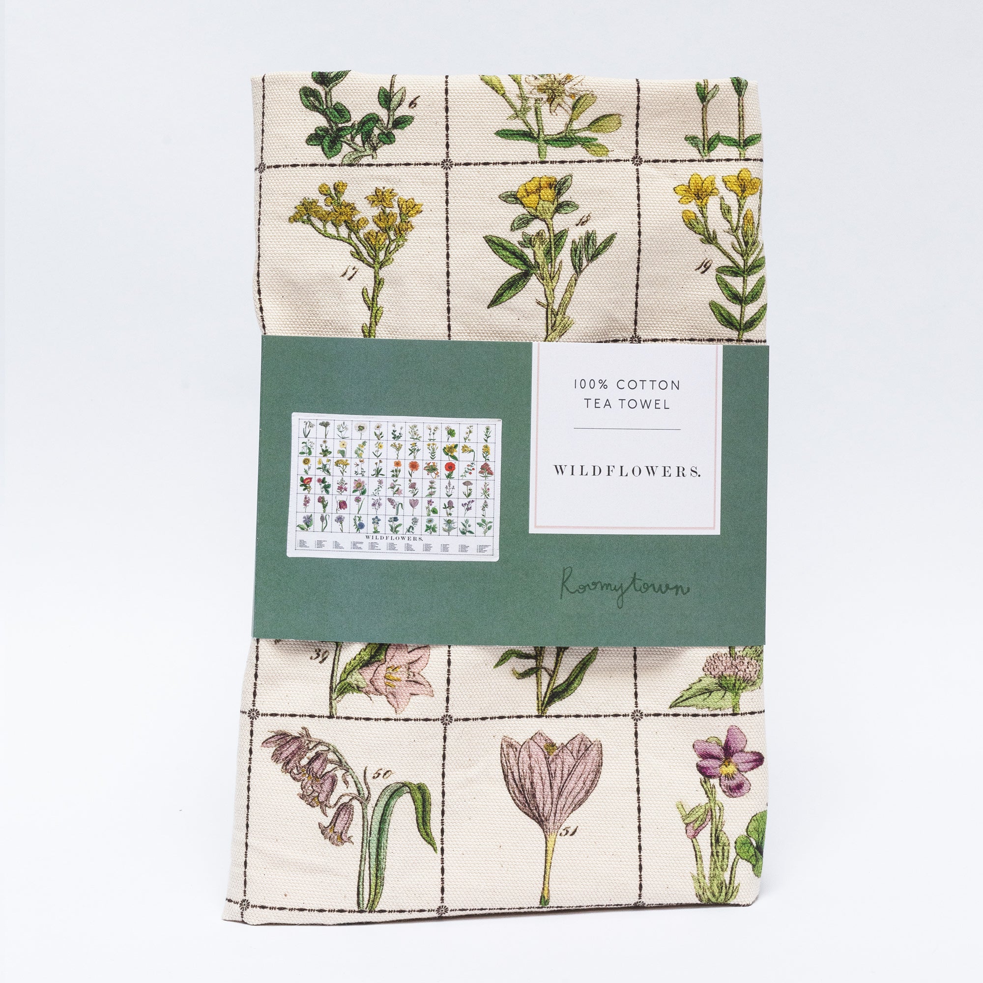 Cotton Tea Towel - Wildflowers