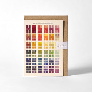 Greetings Card - Watercolour Swatches
