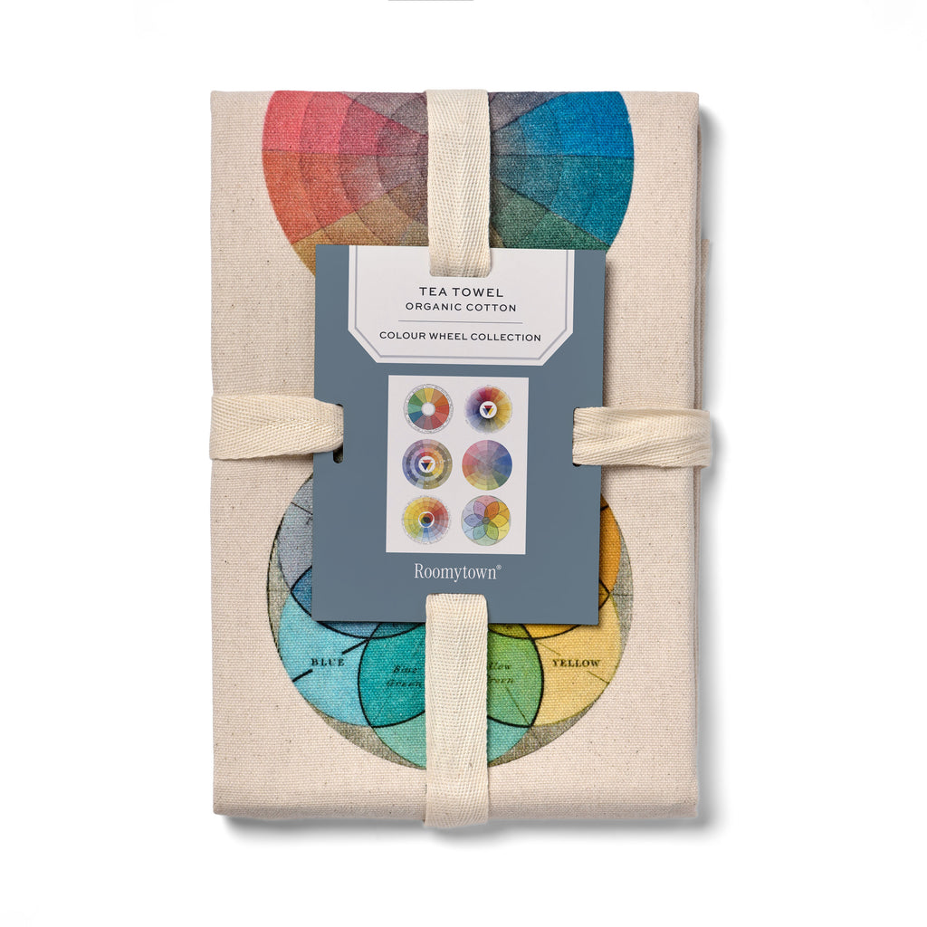 Organic Cotton Tea Towel - Colour Wheel Collection – Roomytown UK