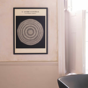 L’astre Central Et Le Monde Stellaire Fine Art Print with Hanger