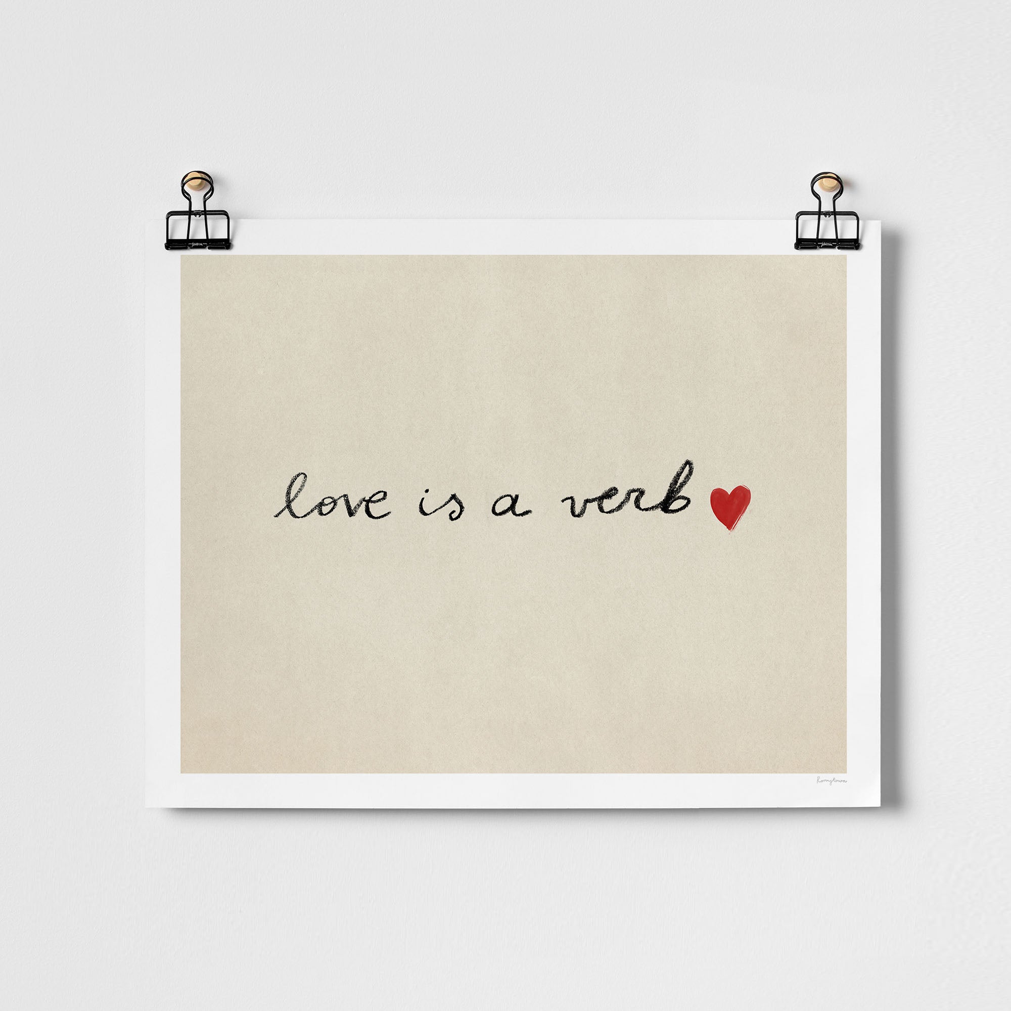 Love Is Real Art Print – Vernacular