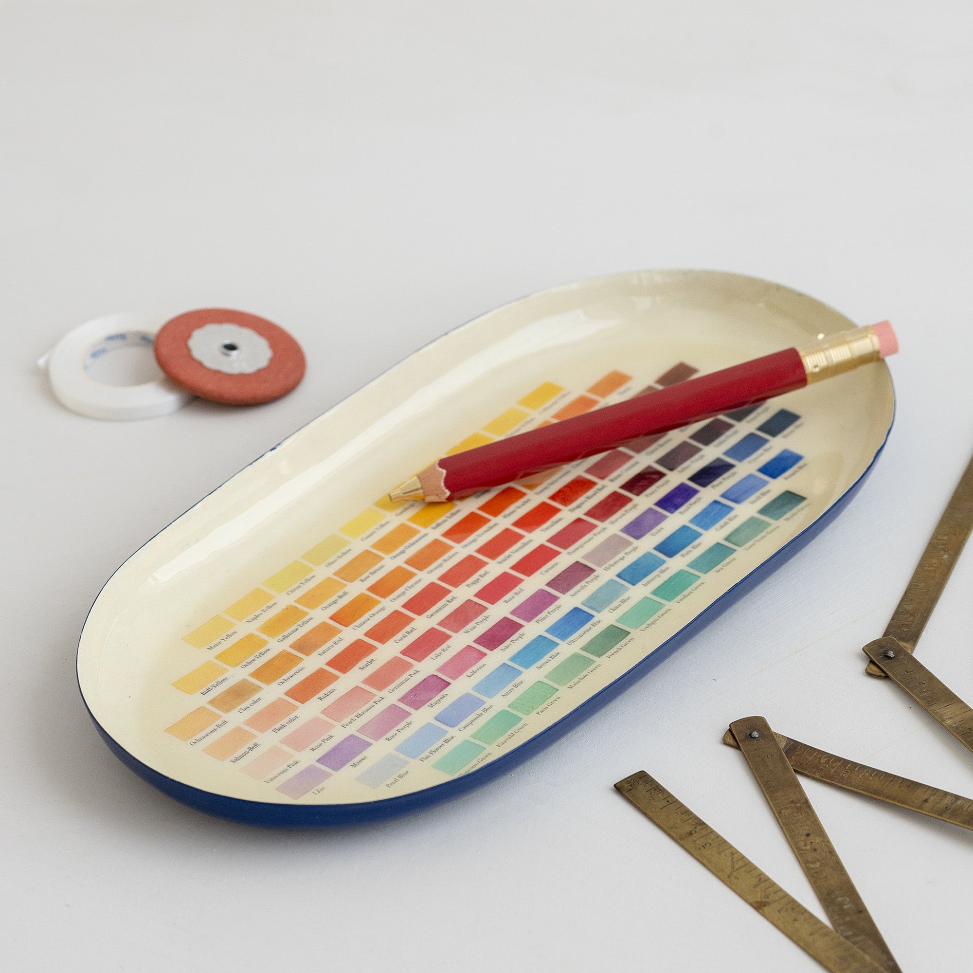 Nomenclature of Colors Oval Enamel Tray – Roomytown UK