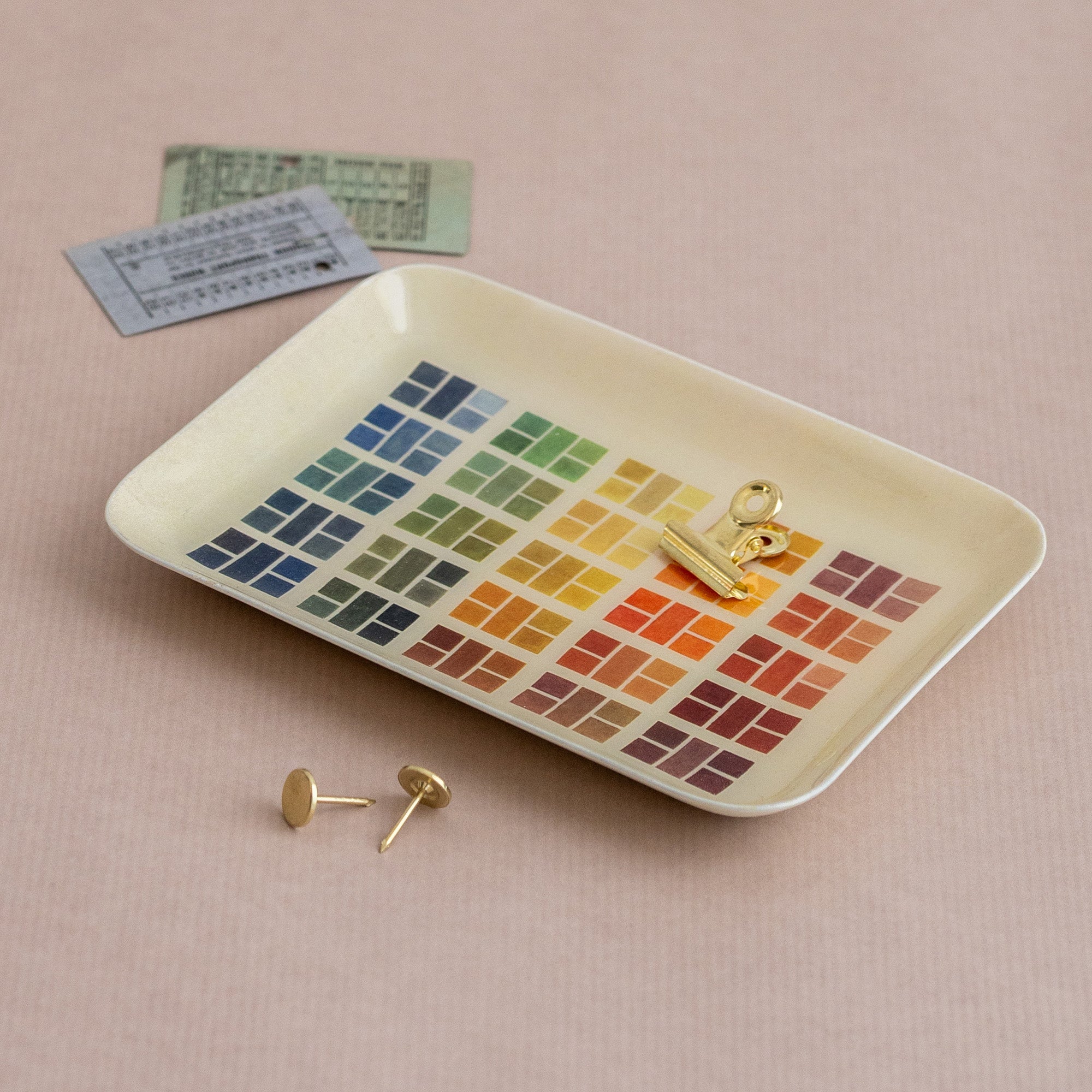 Rectangular Enamel Tray - Watercolour Swatches – Roomytown UK