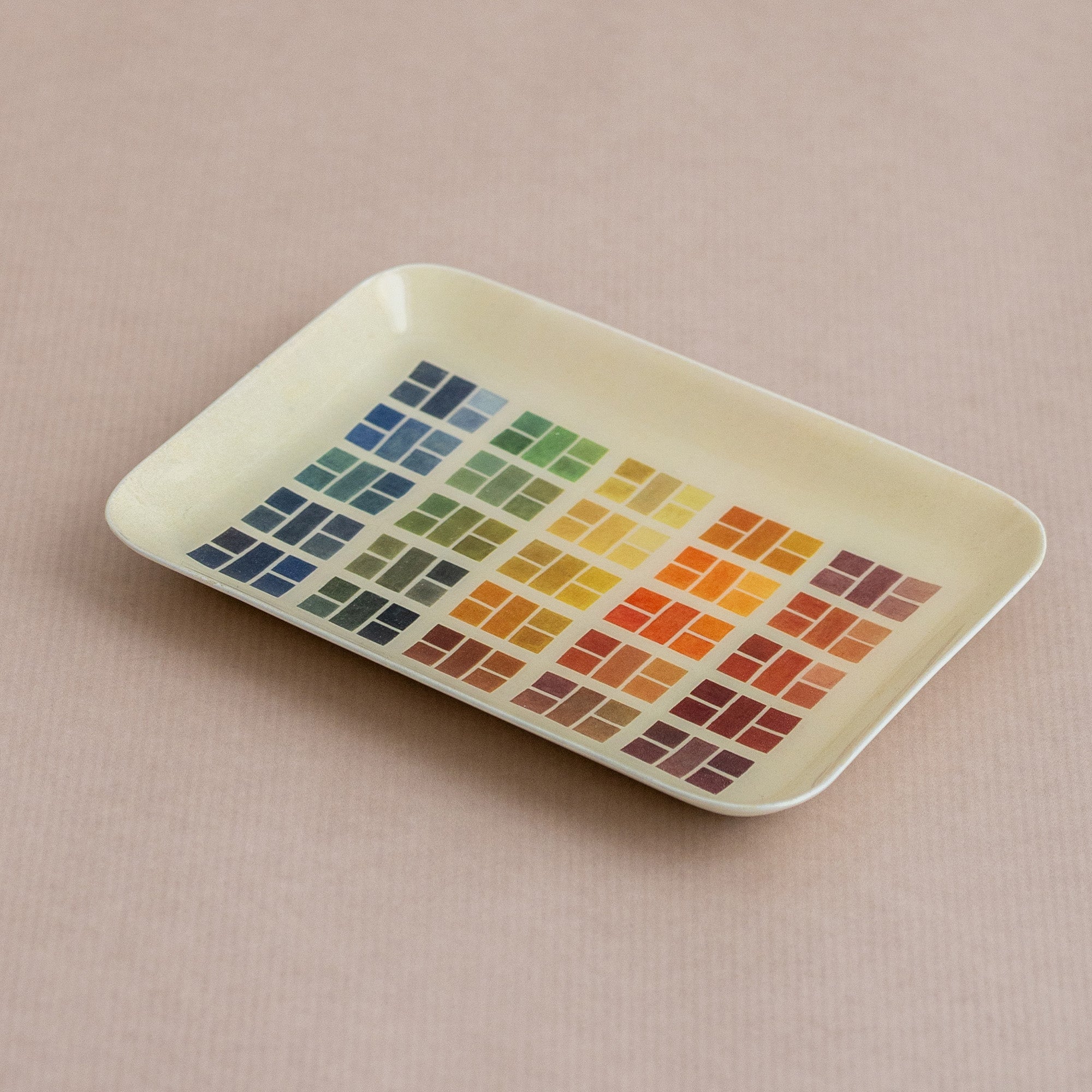 Rectangular Enamel Tray - Watercolour Swatches – Roomytown UK