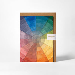 Greetings Card - Otto Runge Colour Wheel