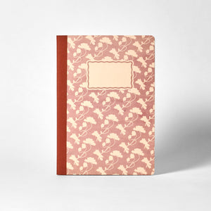 A5 Single Notebook - Philipp Otto Runge Pink Flowers