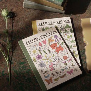 Set of 2 Notebooks - Fleurs et Feuilles