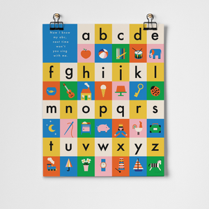 Vintage Playthings - Alphabet Fine Art Print Fine Art Print