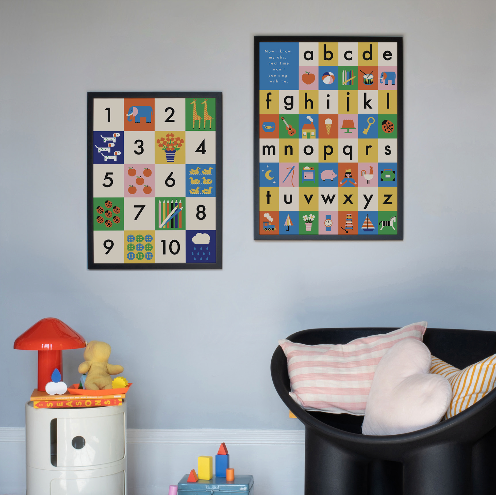 Vintage Playthings - Alphabet Fine Art Print Fine Art Print