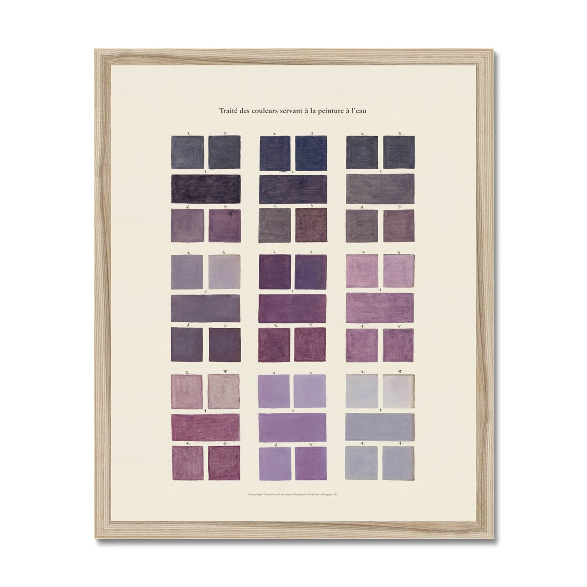 Watercolour Swatches - Purple Fine Art Print