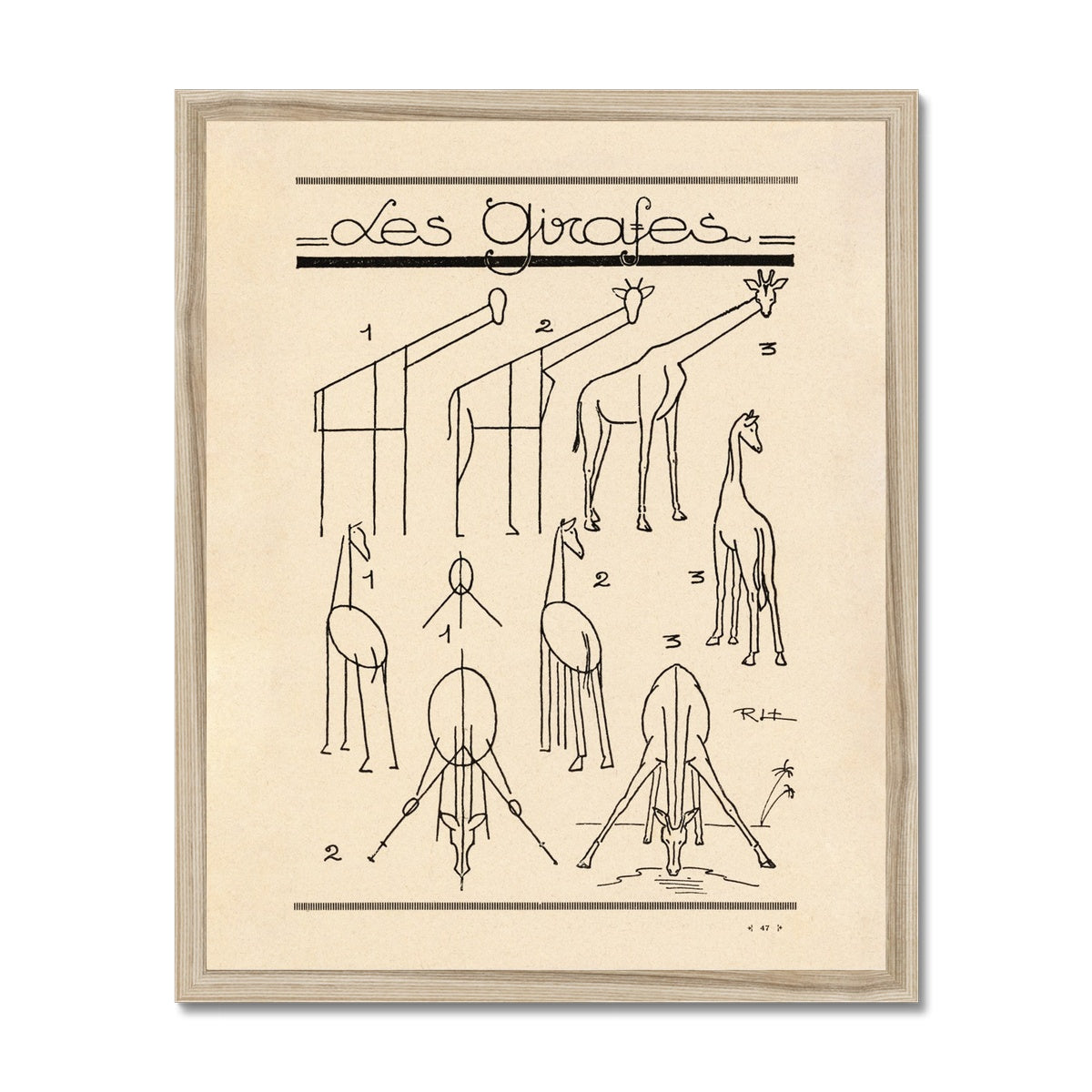 Les Girafes Fine Art Print