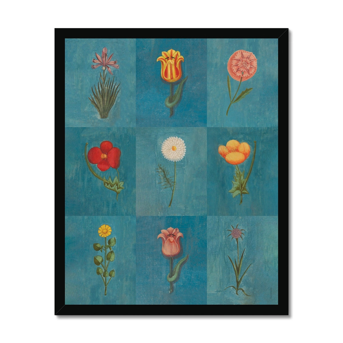 Blue Festival of Flowers Fine Art  Print