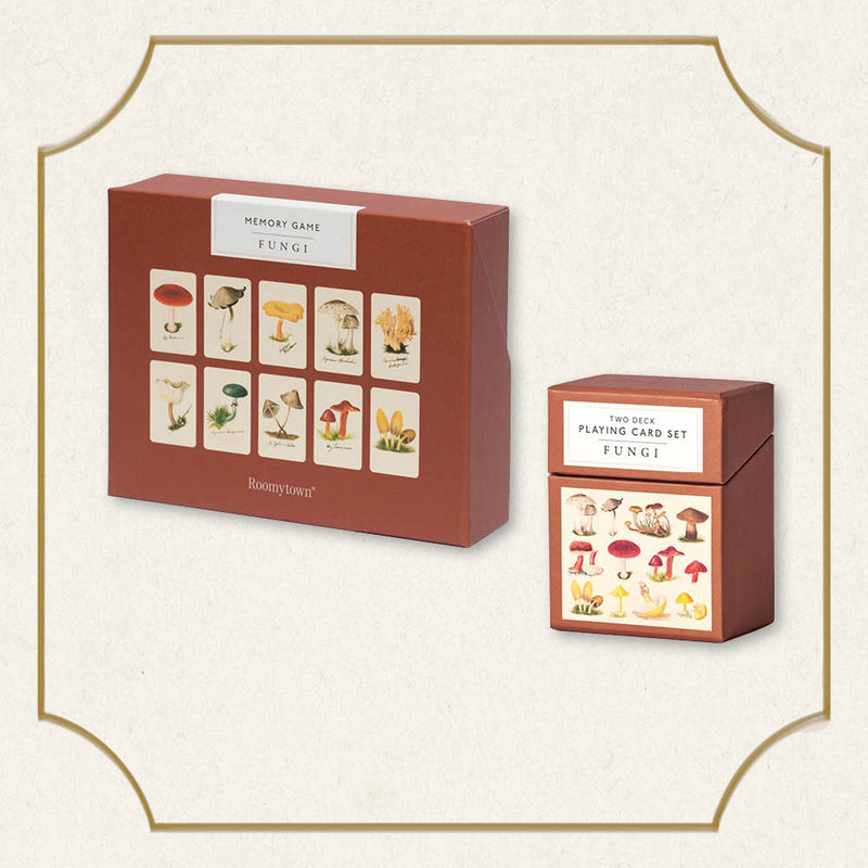 Fungi Playing Cards & Memory Game Gift Set