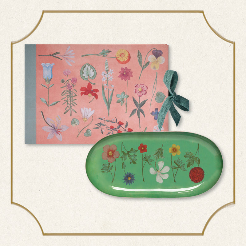 Festival of Flowers Artist Sketchbook & Enamel Tray Set