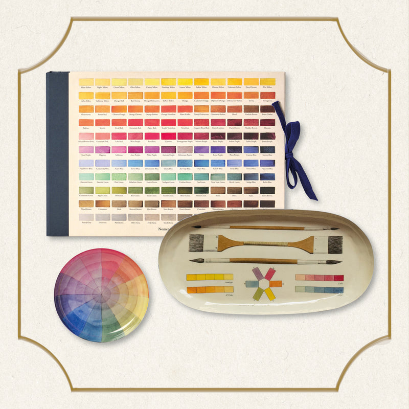 The Art of Colouring Enamel Tray & Artist Sketchbook Set