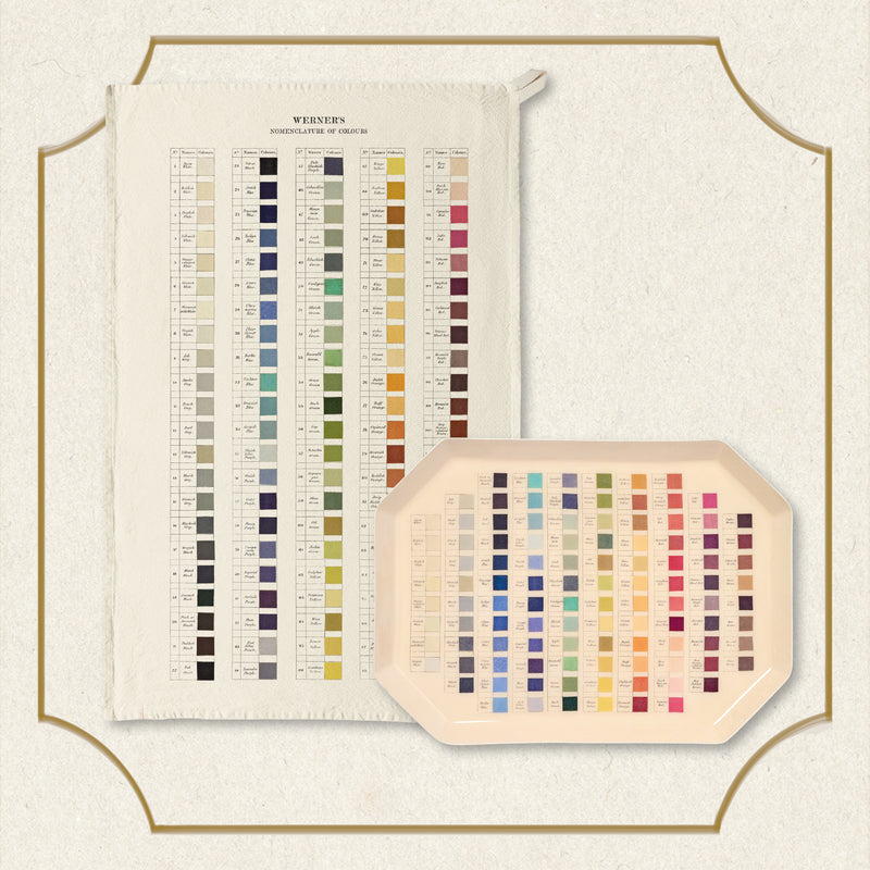 Nomenclature of Colours Tray & Organic Cotton Tea Towel Set