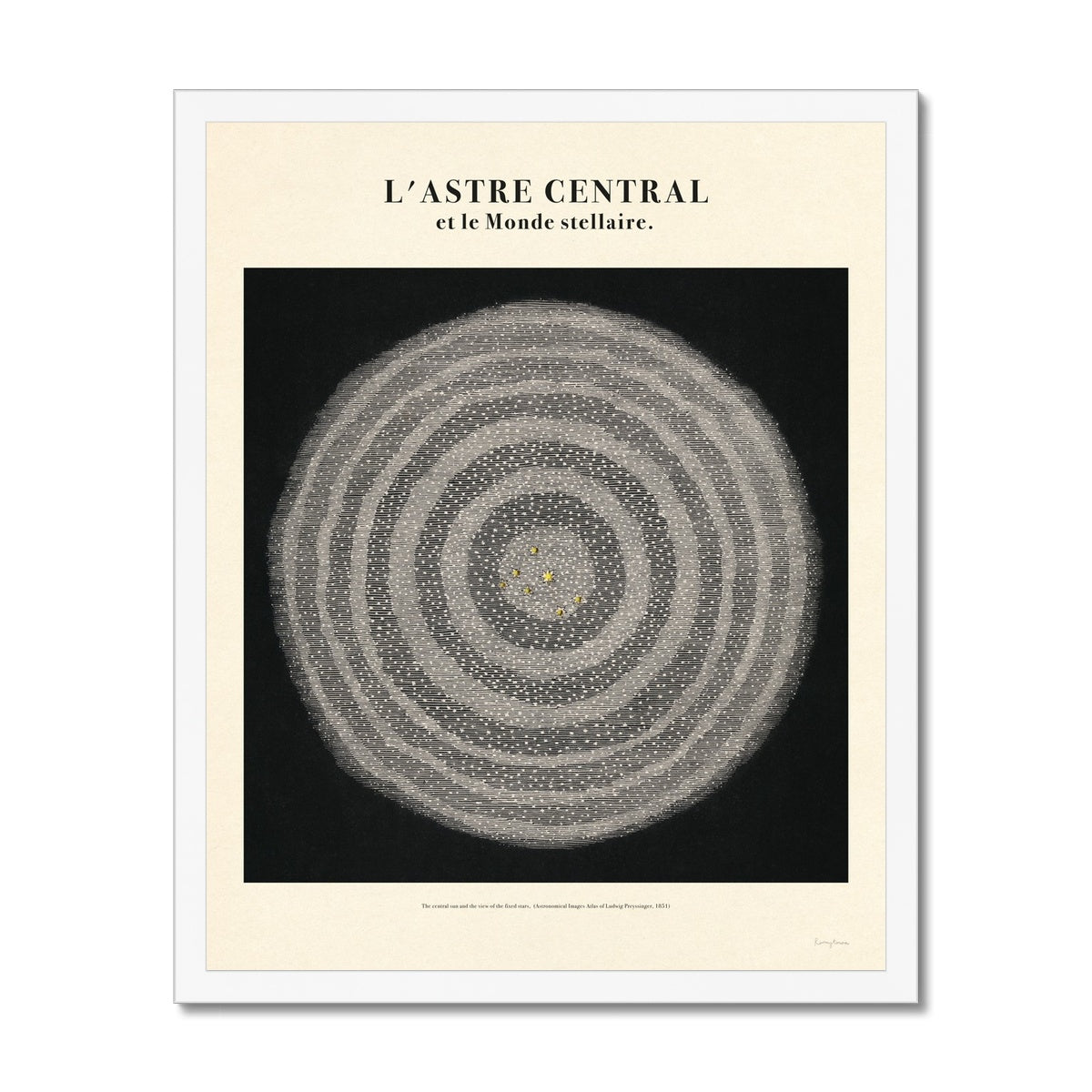 L’astre Central Et Le Monde Stellaire  Fine Art Print
