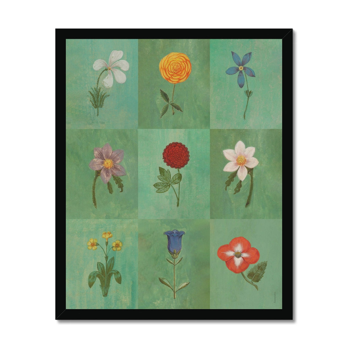 Green Festival of Flowers  Fine Art Print