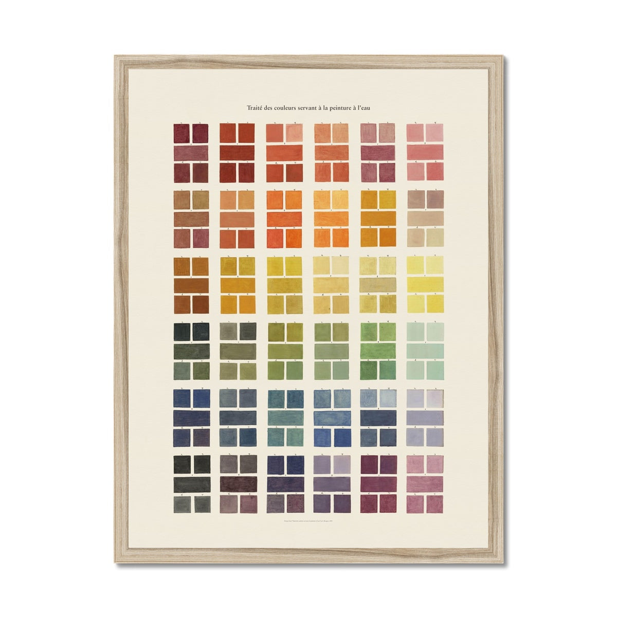 Watercolour Swatches  Fine Art Print