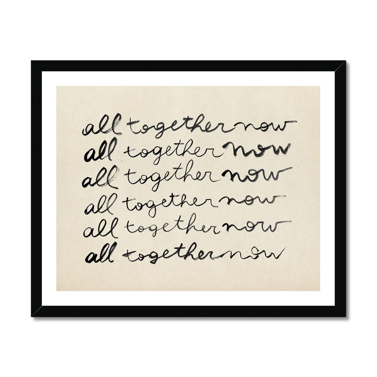 All Together Now Fine Art Print