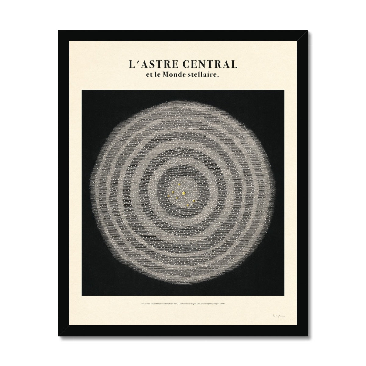 L’astre Central Et Le Monde Stellaire  Fine Art Print