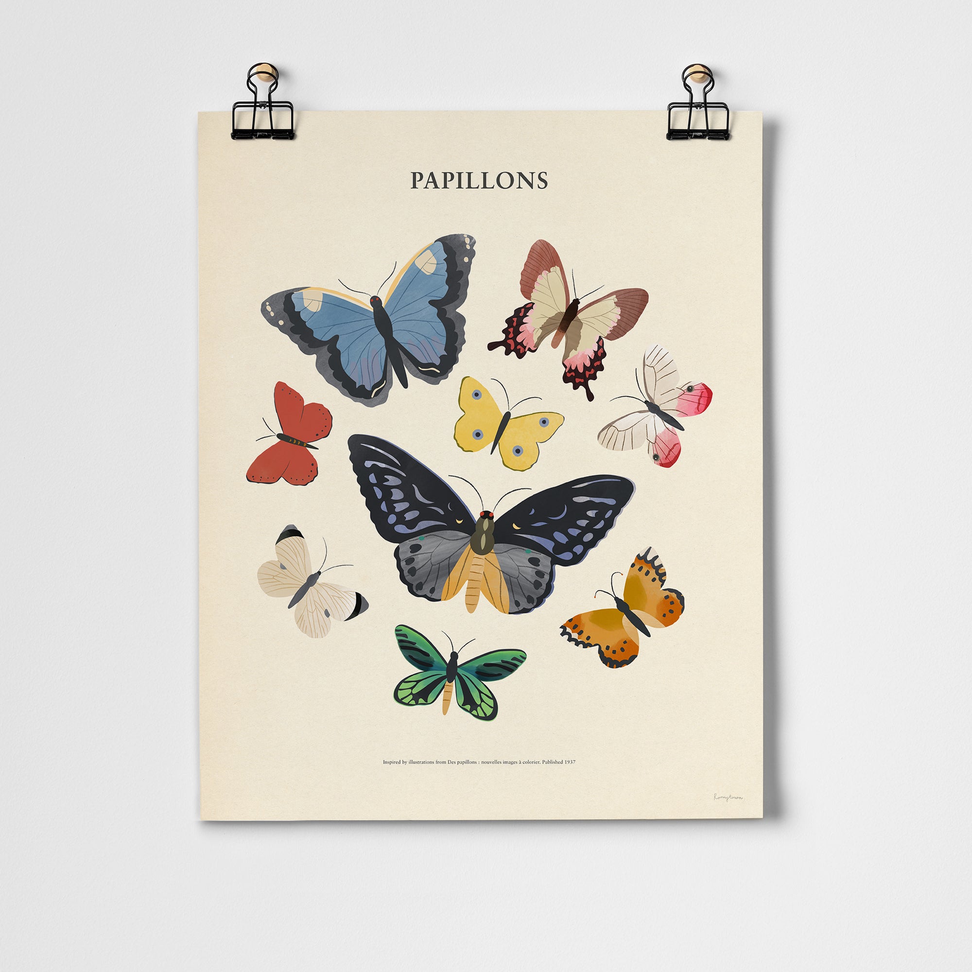 Papillons Fine Art Print