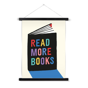 Read More Books Fine Art Print with Hanger