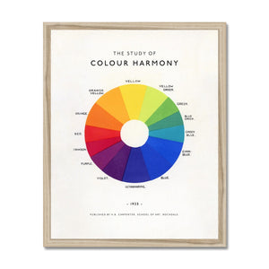 The Study of Colour Harmony Framed Fine Art Print