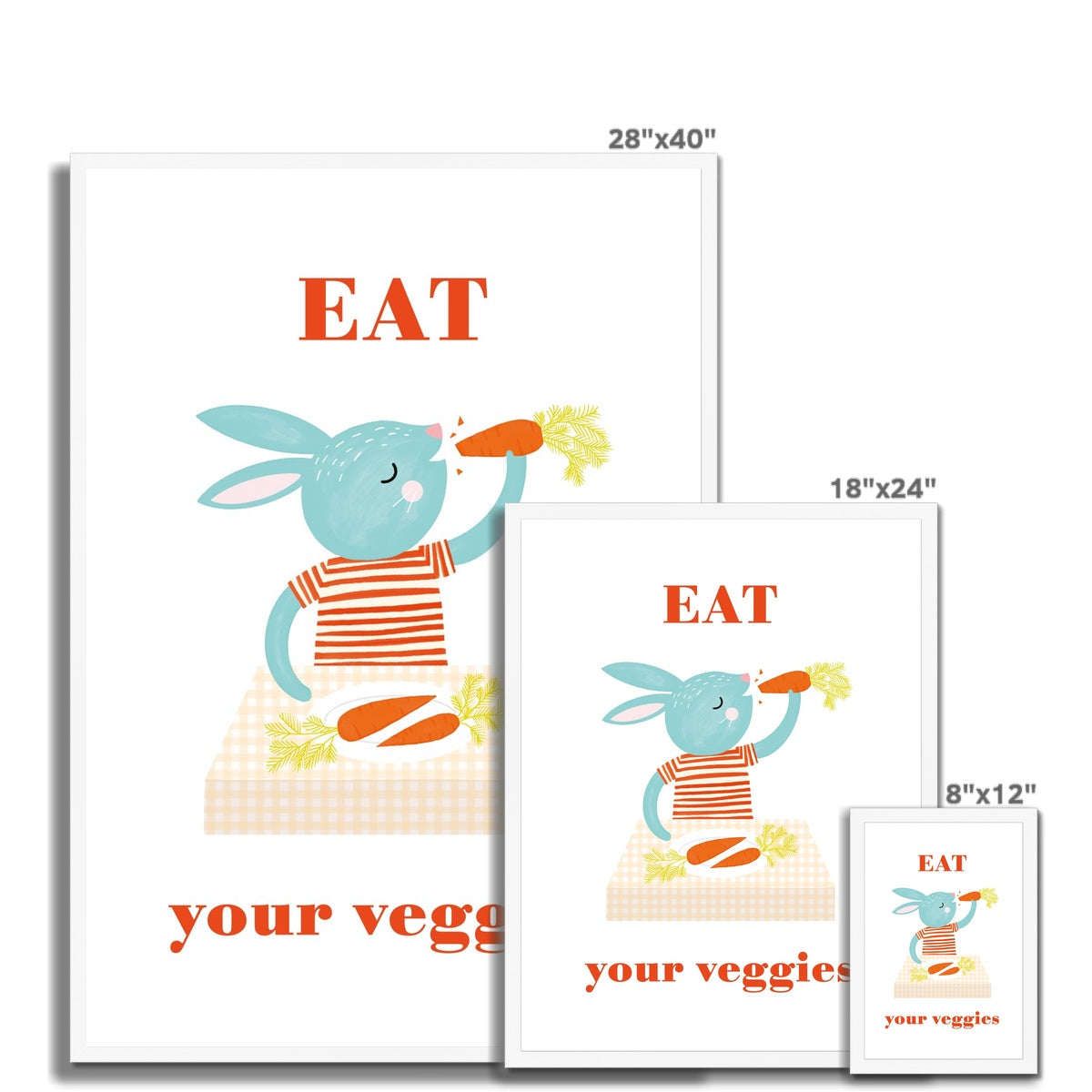 Eat Your Veggies Framed Fine Art Print | Nora Aoyagi