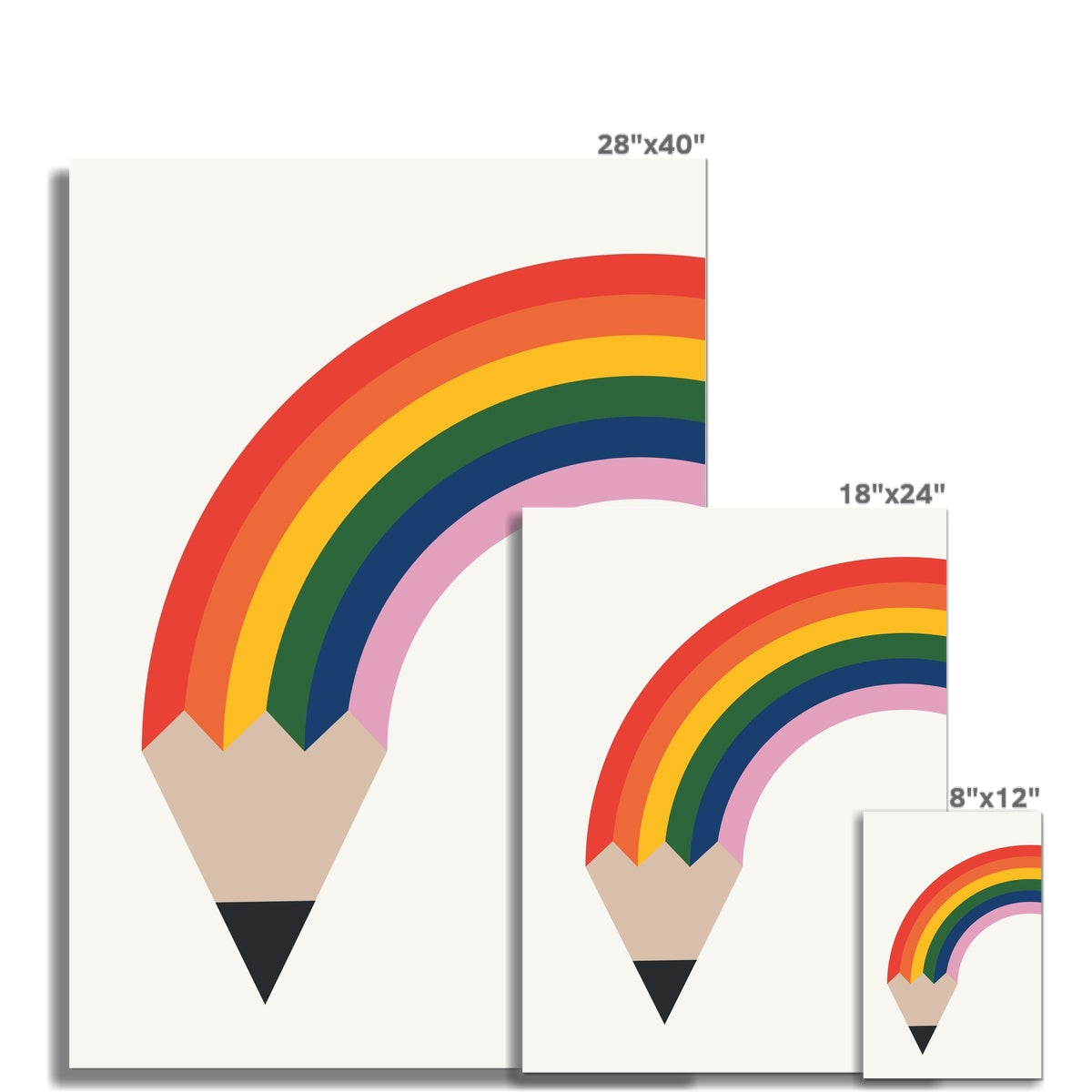 Rainbow Pencil Fine Art Print