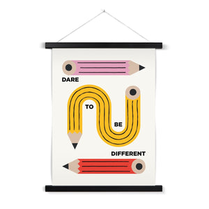 Dare to be Different Pencils Fine Art Print with Hanger