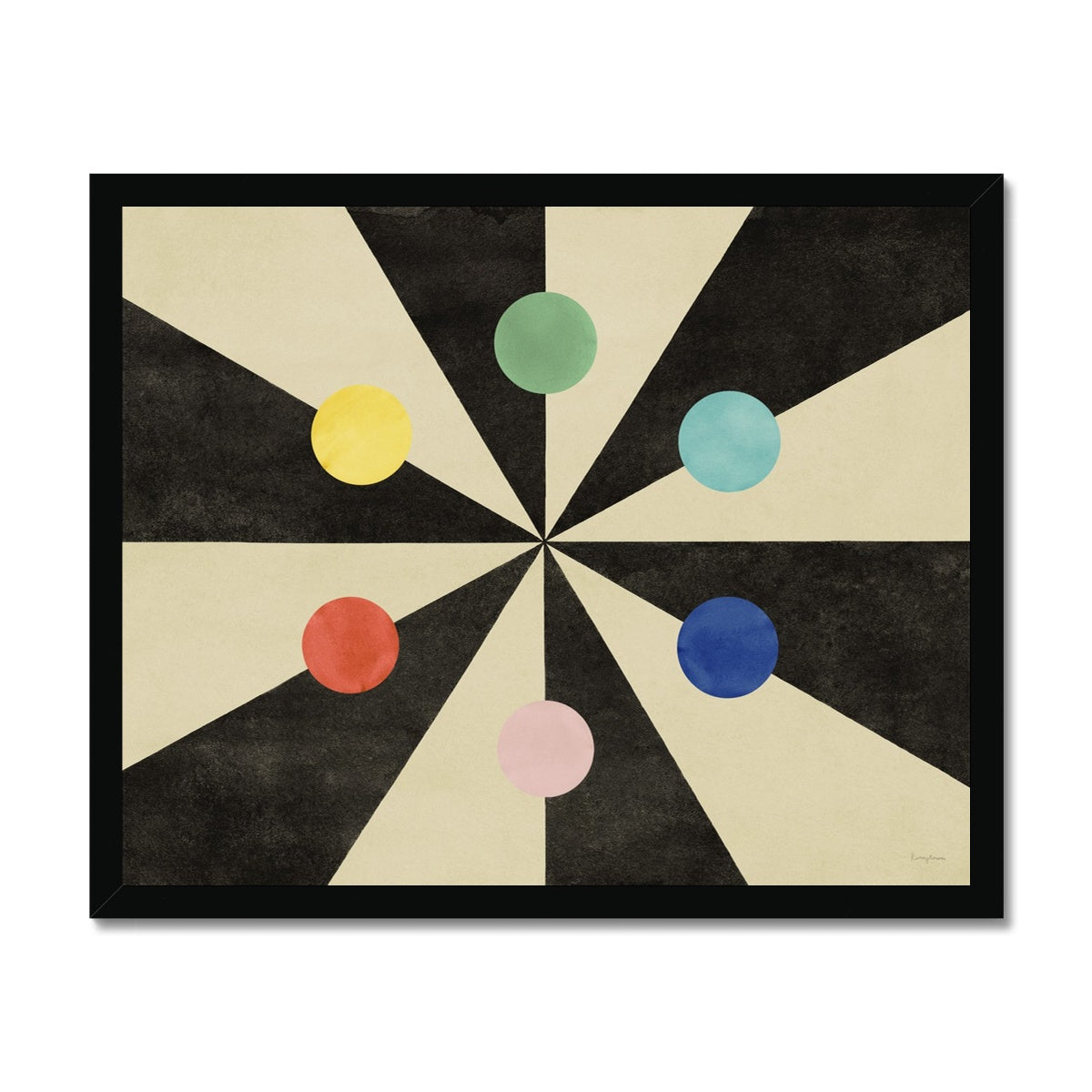 Benson's Colour Hexagon Fine Art Framed Print