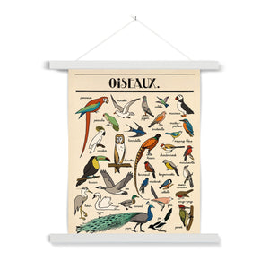 Oiseaux Fine Art Print with Hanger