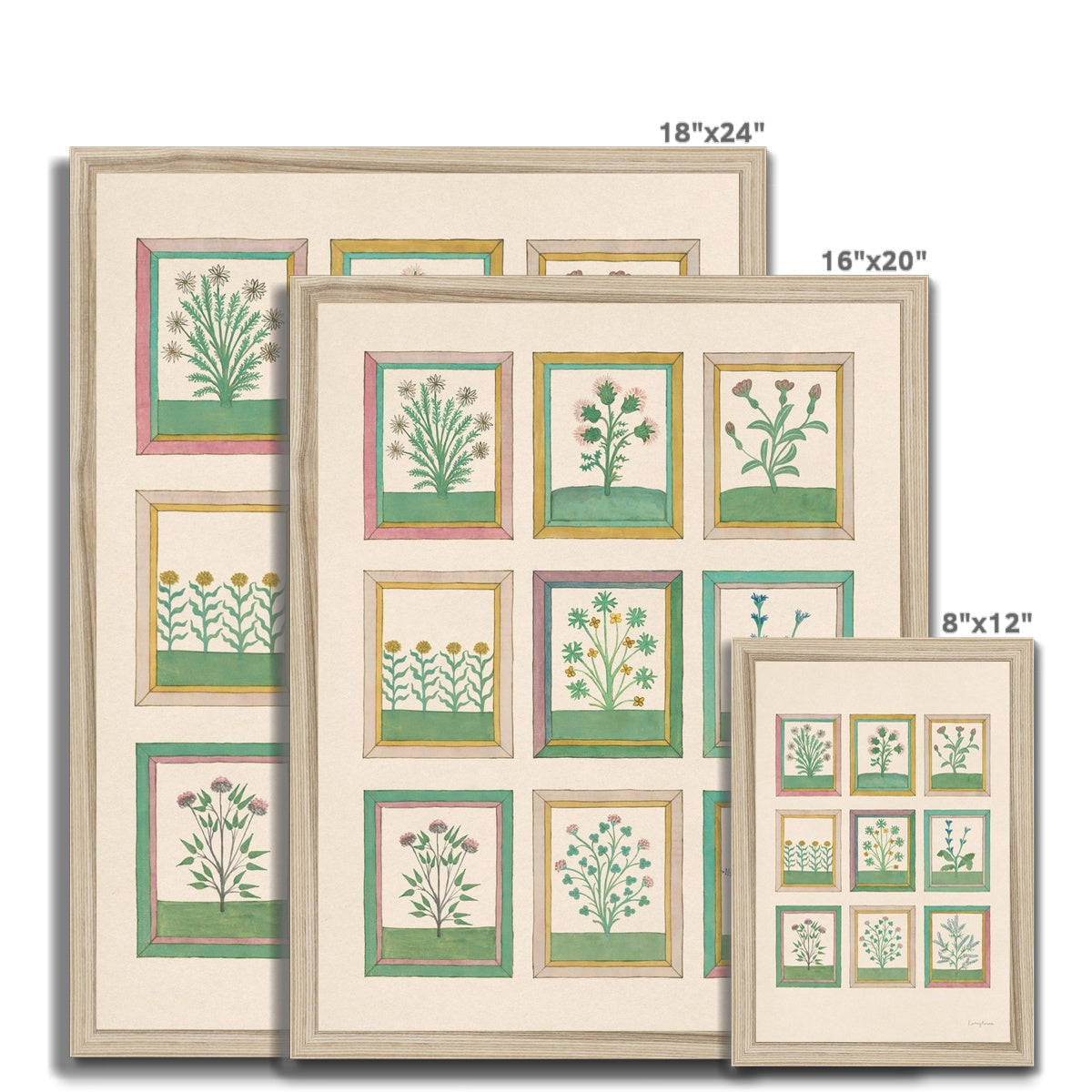 Book of Herbs Framed Fine Art Print