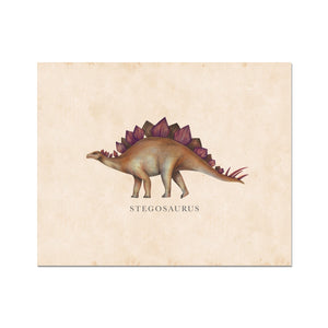 Vintage Stegosaurus Fine Art Print