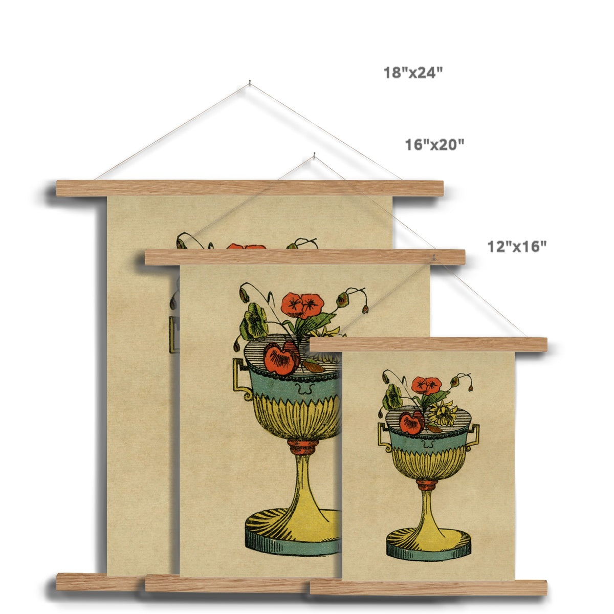 Tarot Card Cups Fine Art Print with Hanger