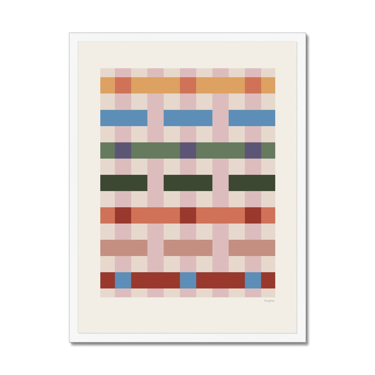 Pattern Studies Weave Framed Fine Art Print