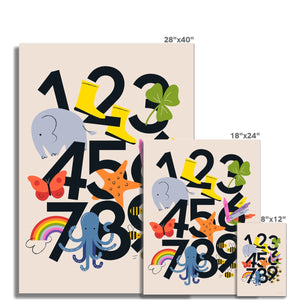 Favourite Things Numbers Fine Art Print